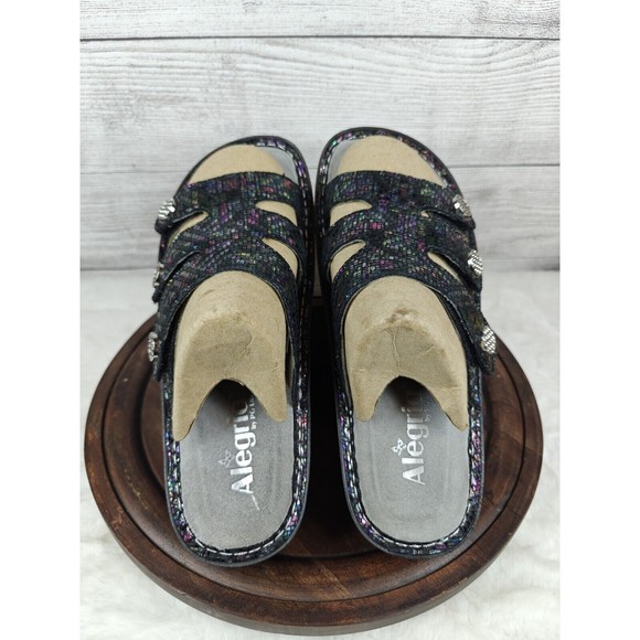 Alegria Venice Glimmer Glam Comfort Multi-Color Sandals Slides Size EU 39 - Picture 6 of 10